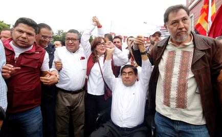 Con marcha morenistas acusan fraude electoral en Puebla