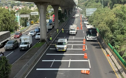 Instalan reductores de velocidad en Periférico Norte; provocan tráfico