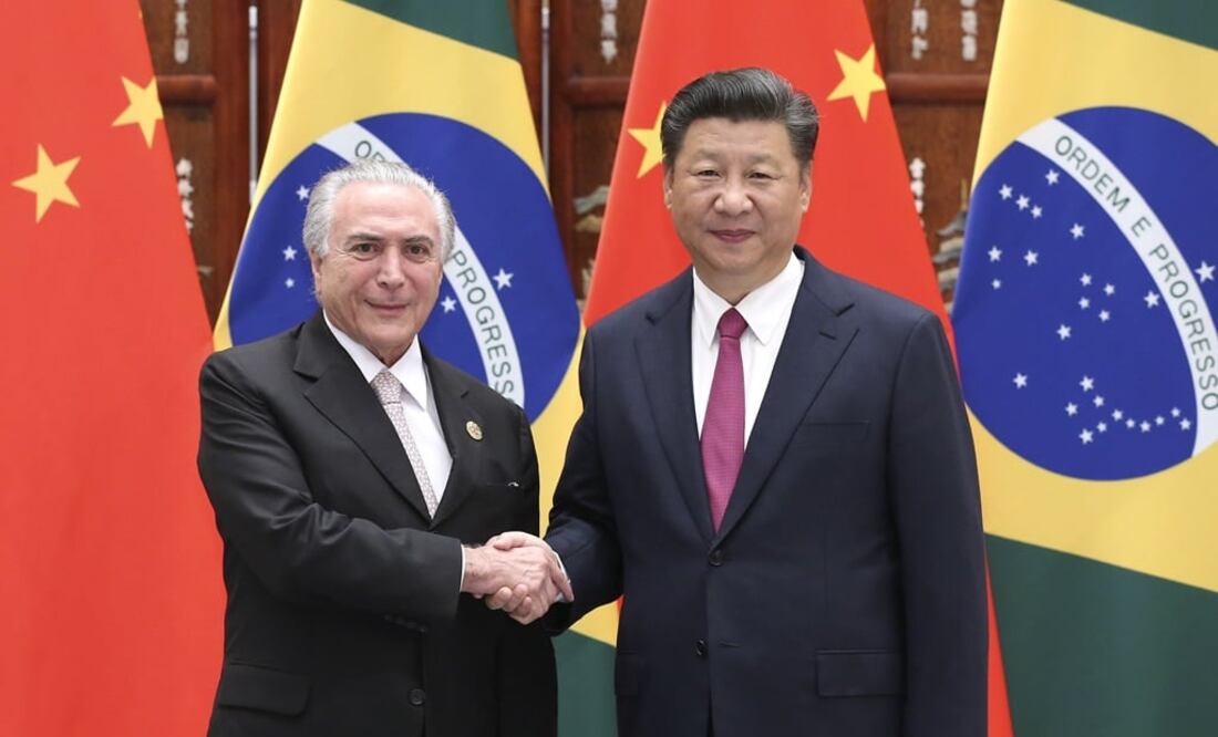 Michel Temer y Xi Jinping, presidentes de Brasil y China (EFE)