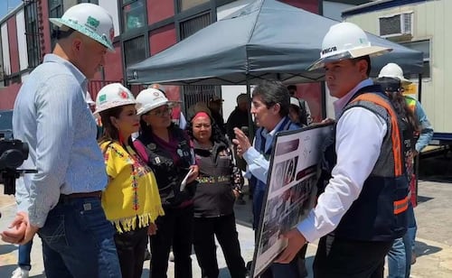 Brugada supervisa construcción de tanques tormenta en Calzada Ignacio Zaragoza; estarán listos el 14 de agosto