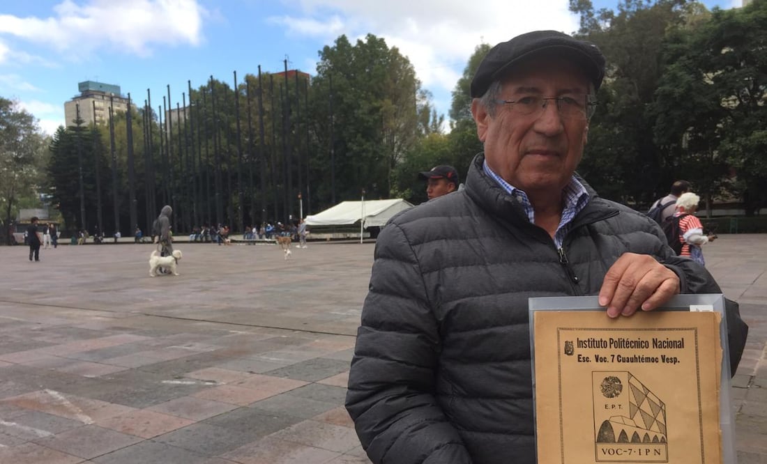 Raúl Cuellar Salinas sobrevivió a la represión del 2 de octubre de 1968, a 50 años asegura que seguirá luchando por un mejor país. Foto: ESPECIAL