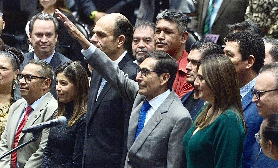 Rogelio Ramírez de la O rindió protesta ante el pleno de la Cámara de Diputados como titular de la SHCP. Foto: Berenice Fregoso / EL UNIVERSAL