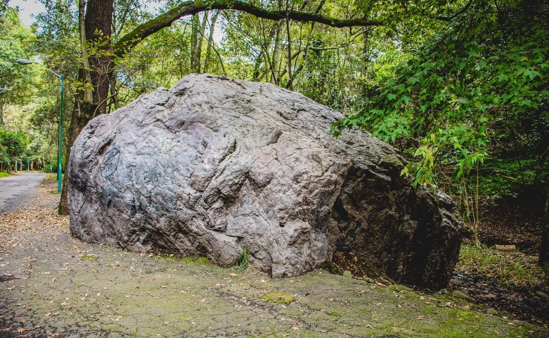La piedra del Diablo es el sitio más misterioso de Tlalpan. Imagen: Alcaldía Tlalpan