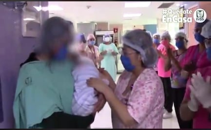 Dan de alta a bebé prematuro de madre con Covid-19 en hospital de La Raza