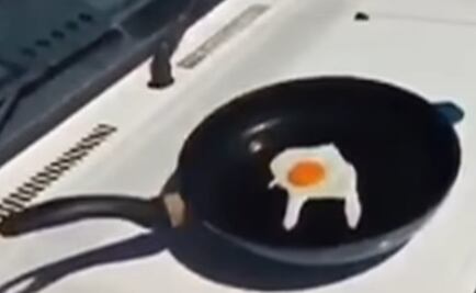 Video. Altas temperaturas en Australia permiten freír huevo sobre un auto
