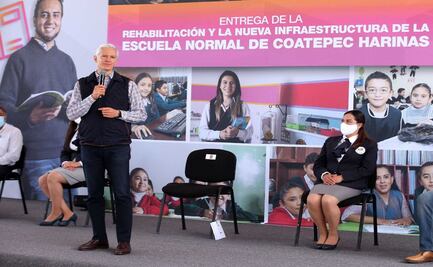 Del Mazo entrega nueva infraestructura de Escuela Normal de Coatepec Harinas 