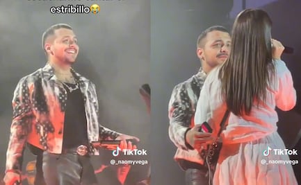 Christian Nodal canta con fan en el escenario y su reacción se viraliza VIDEO