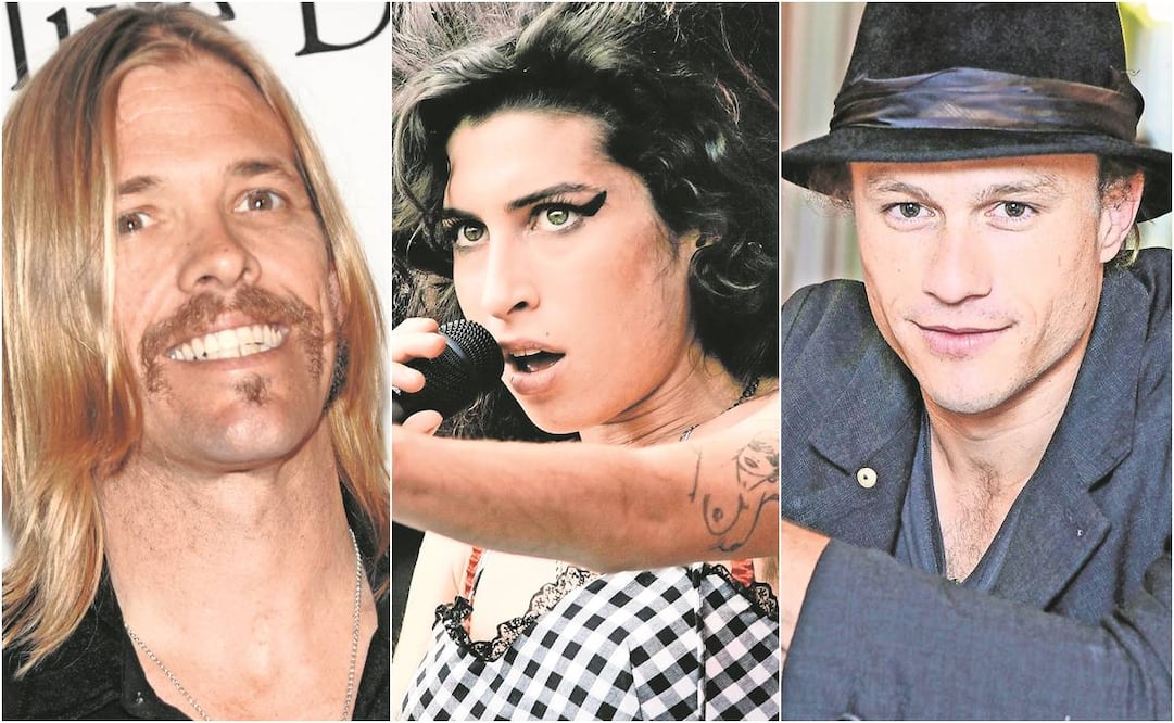 Taylor Hawkins y otros famosos. Fotos: AGENCIAS