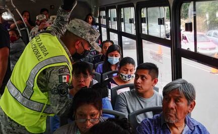 Ahora, Guardia Nacional revisa rutas de transporte público en CDMX. FOTOS 