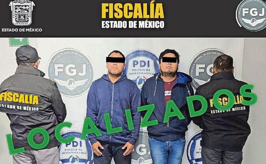 Tras 4 días secuestrados, Carlos y Cristóbal fueron entregados a la Fiscalía Regional de Jilotepec. Foto: Especial