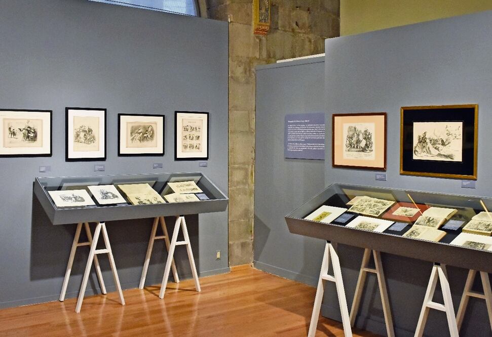 Exposición de caricatura en el Museo del Estanquillo. Destacó la asistencia de Rafael Barajas, conocido como "el Fisgón". Foto: Eduardo Castañeda.