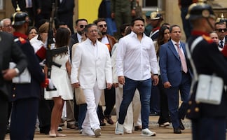 VIDEO: Petro deja la Casa de Nariño en su último acto como mandatario de Colombia; "no hay presidente para entregarle el mando"