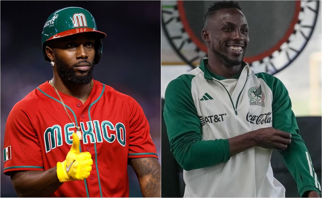 Randy Arozarena y Julián Quiñones con su representativo nacional