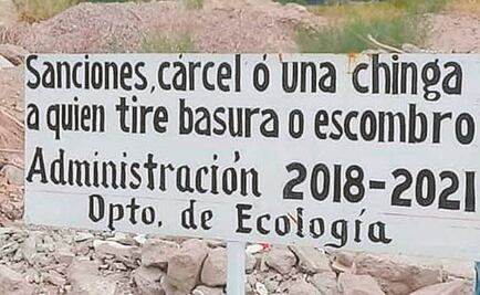 Cárcel o una chinga a quien tire basura