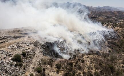 Suspenden clases por incendio en basurero municipal de Guanajuato