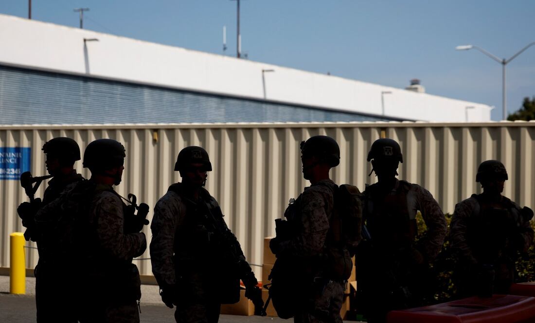 El Comando Norte de Estados Unidos (USNORTHCOM) precisó en un comunicado que estos marines, provenientes de la Marine Wing Support Squadron 272 en la Base Aérea de New River, Carolina del Norte, se centrarán únicamente en tareas administrativas. Foto: EFE