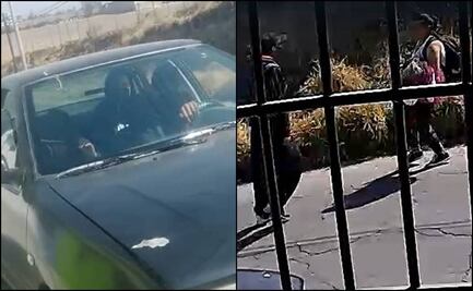 VIDEO: Joven se salva de intento de asalto en Almoloya de Juárez