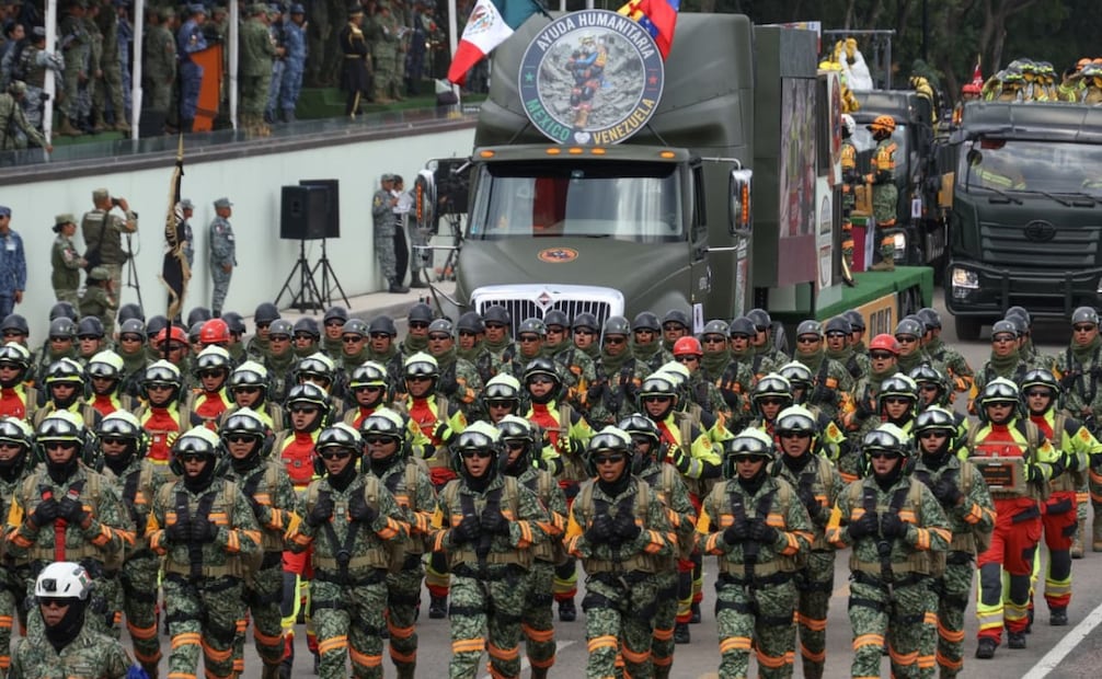 Militares y GN ensayan desfile para conmemorar Independencia de México el 16 de septiembre (09/09/2026). Foto: Karla Guerrero/EL UNIVERSAL