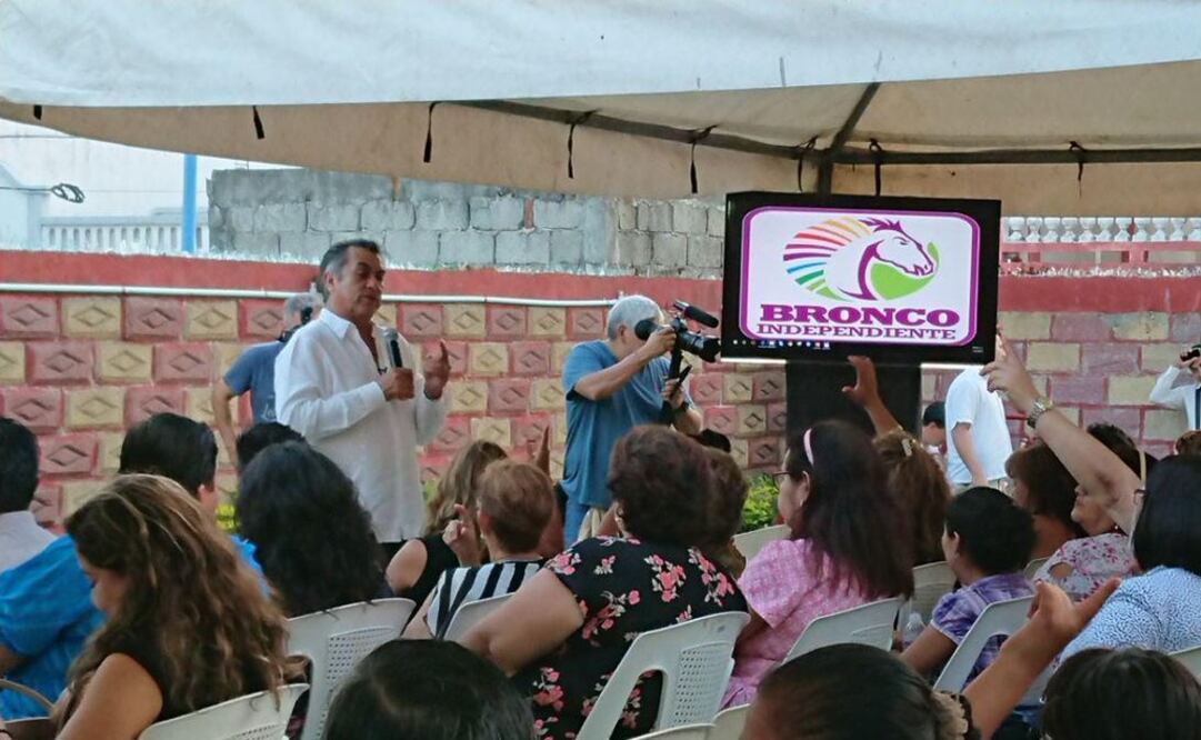 Jaime Rodríguez "El Bronco" de gira por Veracruz. Foto: Especial.