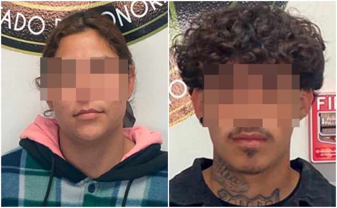 La pareja fue identificada como Melissa Rubit “N”, de 22 años, y Francisco Manuel “N”, de 23 años, quienes además fueron vinculados a proceso por abuso sexual agravado y maltrato infantil agravado (10/01/2025). Foto: Fiscalía de Sonora