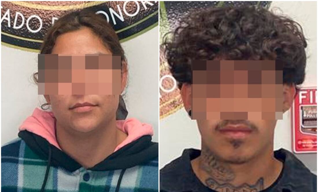 La pareja fue identificada como Melissa Rubit “N”, de 22 años, y Francisco Manuel “N”, de 23 años, quienes además fueron vinculados a proceso por abuso sexual agravado y maltrato infantil agravado (10/01/2025). Foto: Fiscalía de Sonora