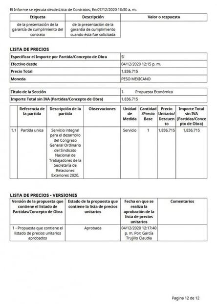 SRE paga más de 2 mdp para congreso