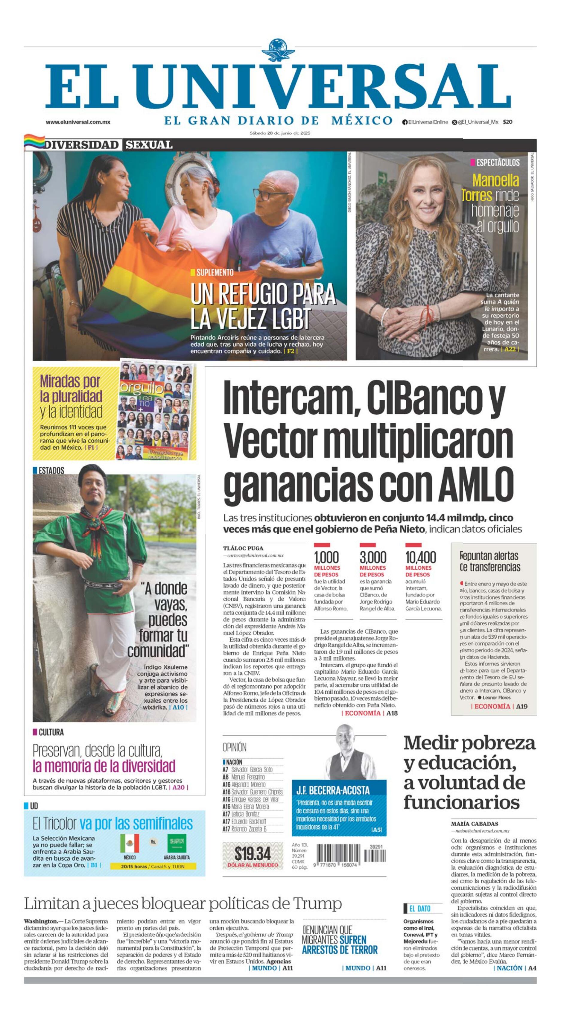 Portada principal 28 de junio de 2025