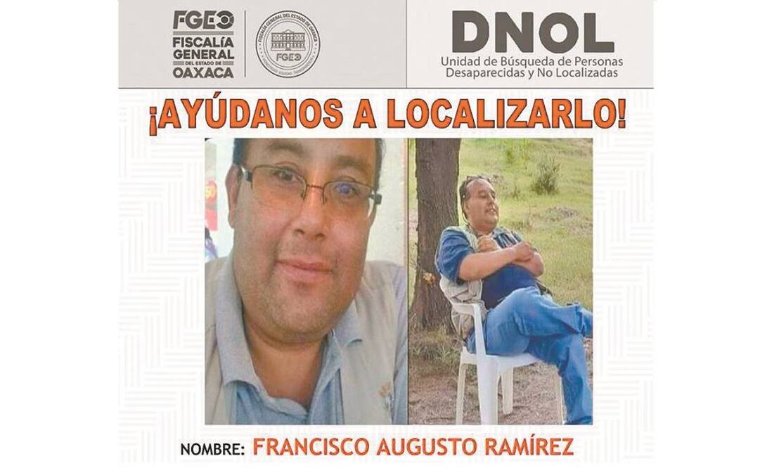 Continúa la búsqueda de Francisco Ramírez Padilla. Foto: FGEO.