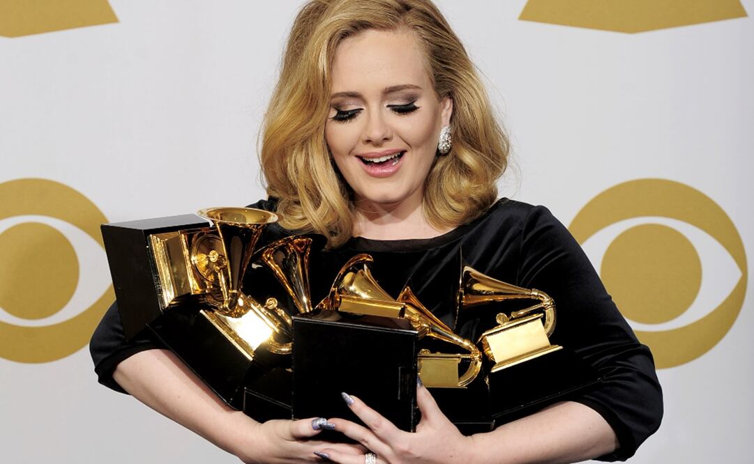 "21" ganó el Grammy de Mejor Álbum del Año. Foto: AP Photo/Mark J. Terrill, archivo