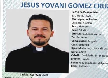 Reportan como desaparecido a sacerdote de los Mochis, Sinaloa; fue visto por última vez el domingo
