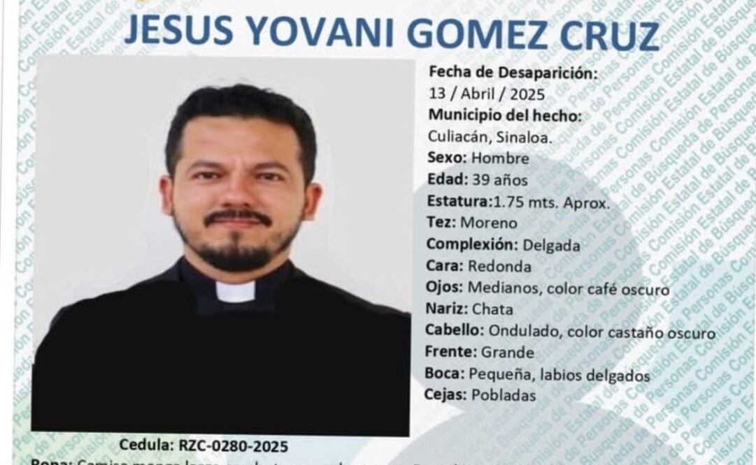 Según los datos, el sacerdote de la iglesia del Sagrado Corazón de Jesús fue visto por última vez a las siete de la tarde. Foto: Especial/El Universal