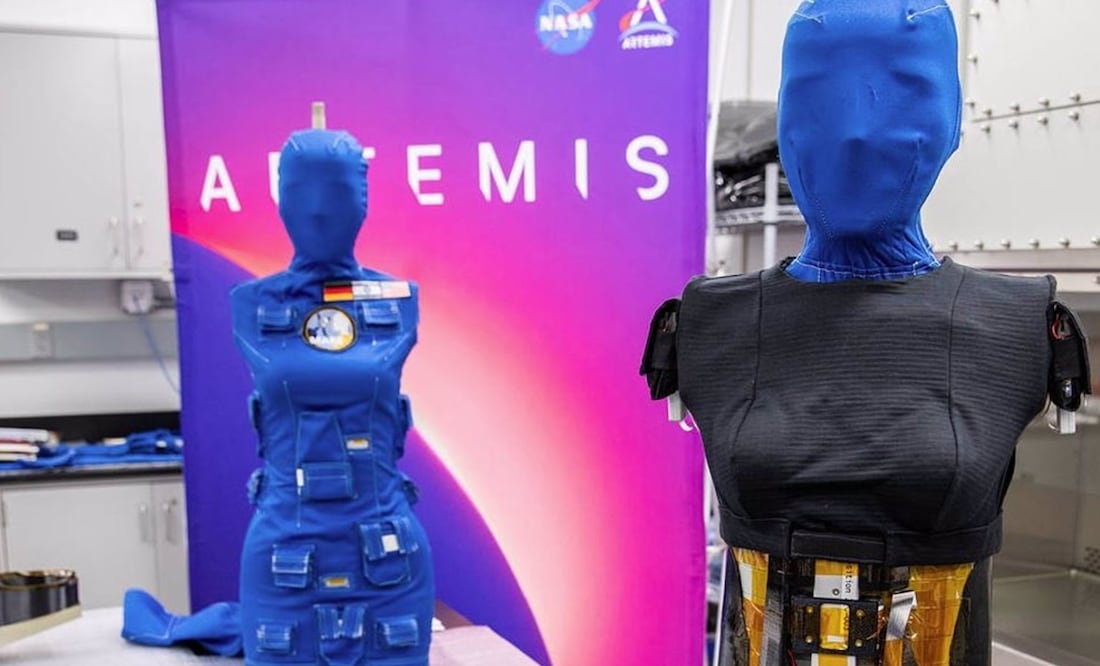 Maniquíes Helga y Zohar. Foto: Vía NASA