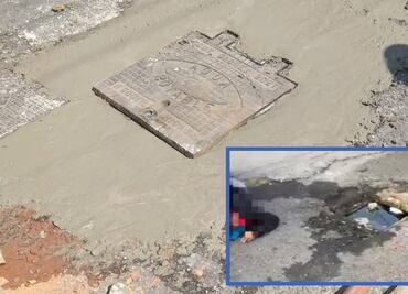 Después de 5 años y caída de una señora, arreglan coladera en la Morelos