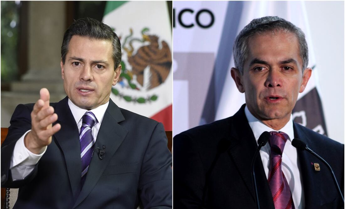 En la foto: Enrique Peña Nieto y Miguel Ángel Mancera (ARCHIVO. EL UNIVERSAL)