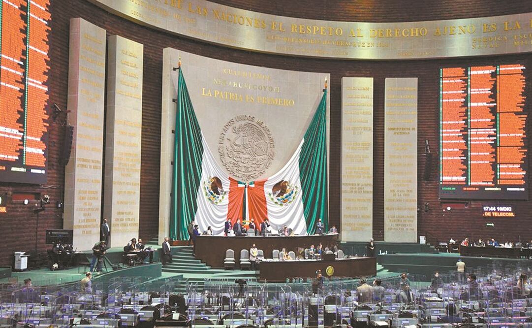 Por primera vez, San Lázaro estuvo vacío, pues se votó a distancia. Foto: ARCHIVO EL UNIVERSAL