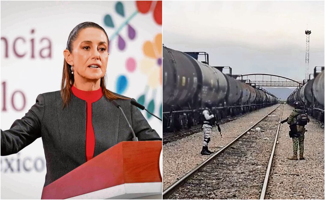 La presidenta Claudia Sheinbaum anunció que se pondrá lupa a los gasolineros para que cumplan con los permisos e informen a quién le compraron el hidrocarburo. Fotos: Diego Simón y Archivo EL UNIVERSAL