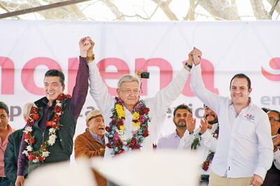 AMLO da a Cuauhtémoc candidatura por Morelos