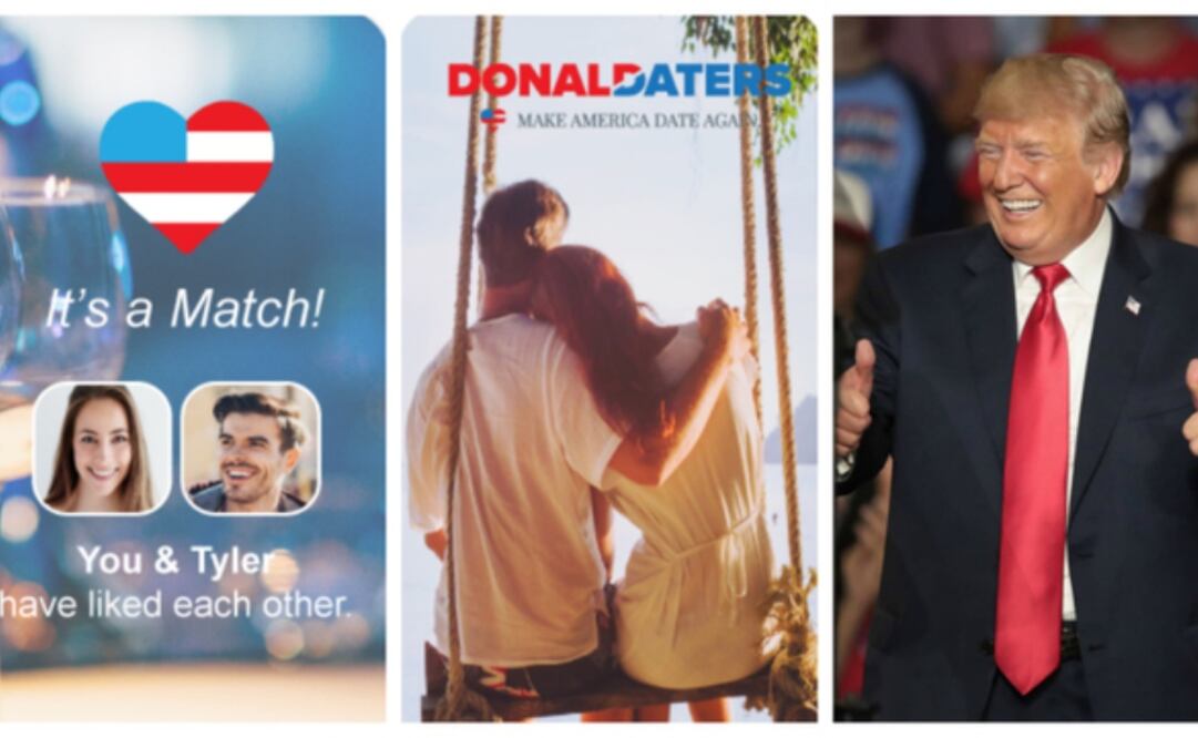 Una compañía lanzó una nueva aplicación con la esperanza de ayudar a jóvenes simpatizantes del presidente a tener encuentros románticos