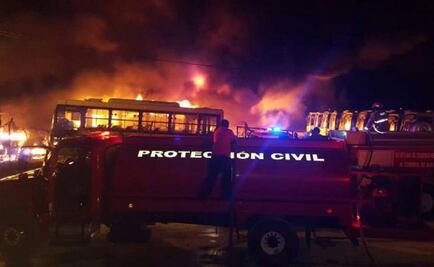 47 buses catch fire in Tabasco