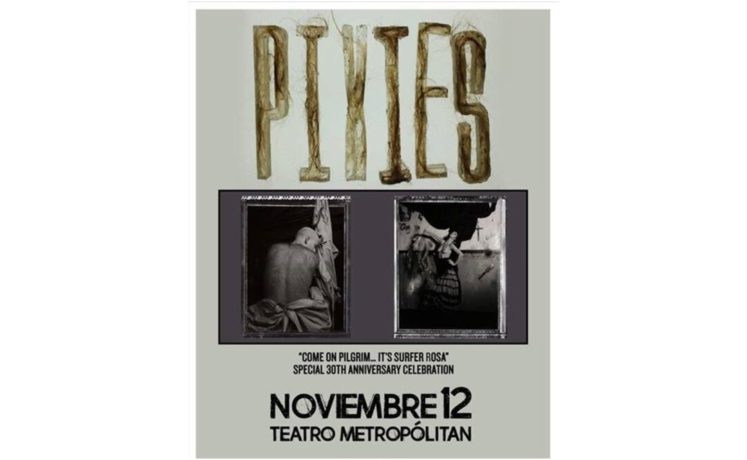 Pixies regresa a México. Foto: Especial
