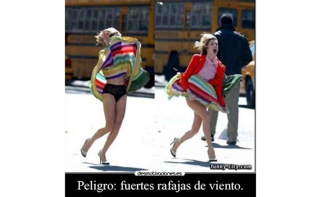 Se burlan del viento con memes