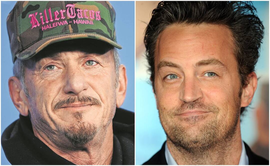 Sean Penn se encontró con Matthew Perry días antes de la tragedia. Fotos: Archivo EFE.