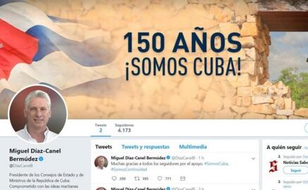 Presidente de Cuba abre cuenta oficial en Twitter