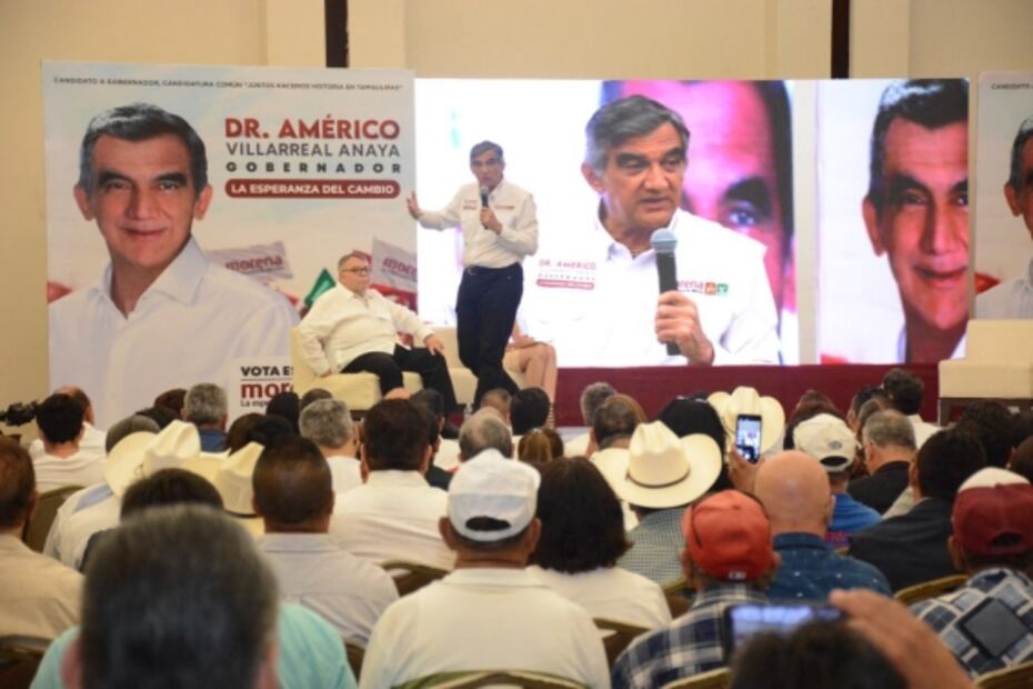 Américo Villarreal y “Truko” Verástegui ofrecen atender demanda de agua en municipios de Tamaulipas