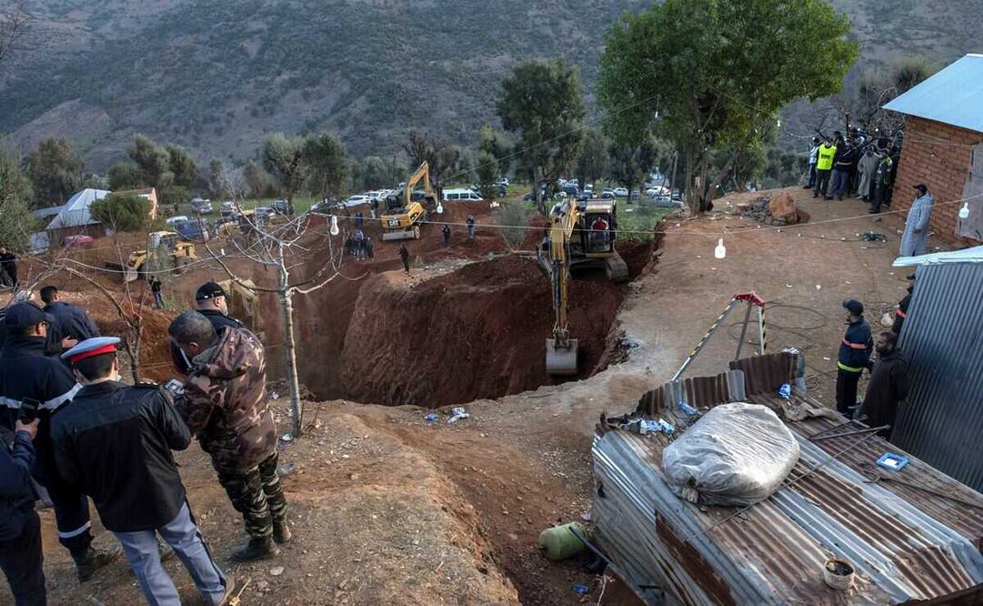 Conmociona caso de niño Rayan que cayó en pozo en Marruecos. Foto: EFE