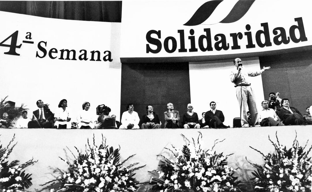 Durante los mandatos de Miguel de la Madrid y Carlos Salinas de Gortari, ambos priistas, se usó de forma recurrente el concepto de Solidaridad, sobre todo por los difíciles momentos económicos que atravesaba el país, con secuelas de malas administraciones previas y del terremoto de 1985. Foto: Manuel Navarrete/Archivo EL UNIVERSAL.