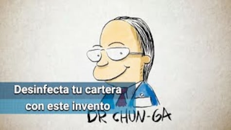Dr. Chunga lanza cartera desinfectadora de billetes