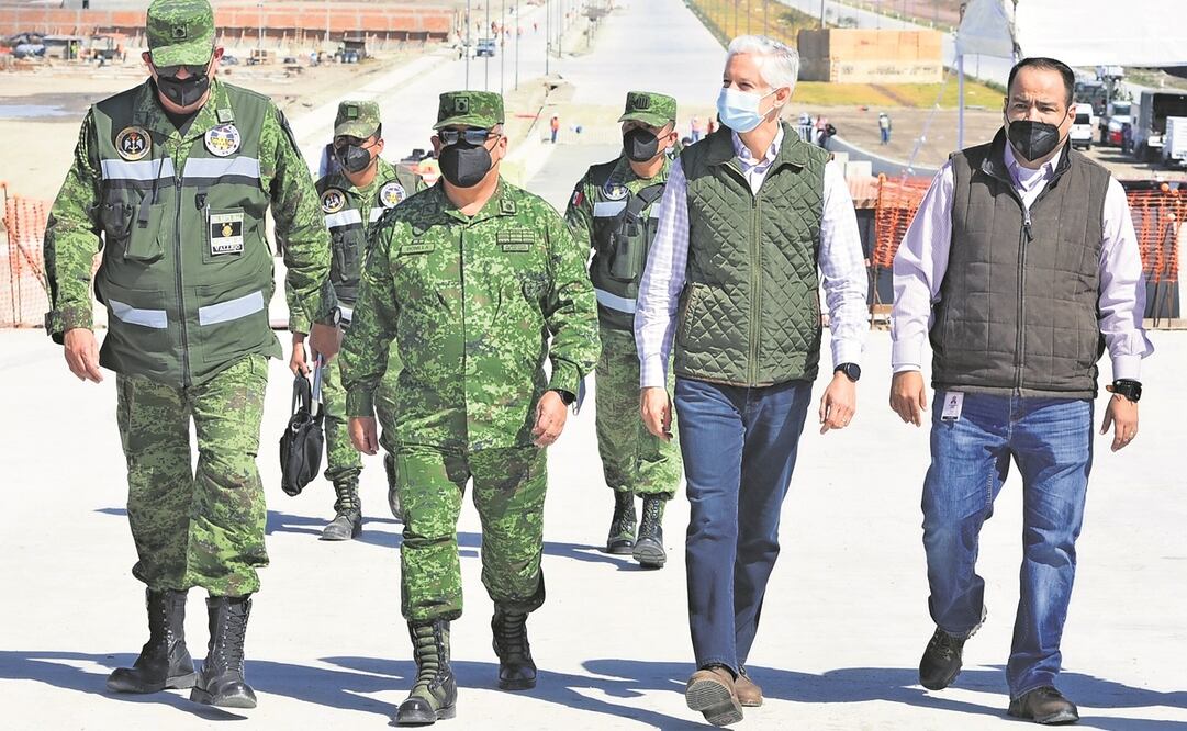 El gobernador dijo que se trabaja para que el distribuidor esté listo a tiempo y sea uno de los accesos principales al aeropuerto. Foto: Tomada de Twitter