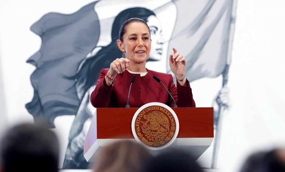 Claudia Sheinbaum Pardo, presidenta de México. Foto: EFE/ Mario Guzmán
