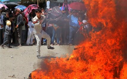 Con la quema del mal humor, yaquis finalizan Semana Santa